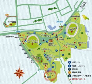 神戸総合運動公園チャプチャプ池駐車場